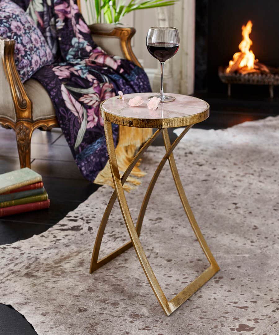 Living Room | Nouveau Reflections | Furniture & Storage | Home | Home | Home Joe Browns Nouveau Agate Top Martini Table Pink