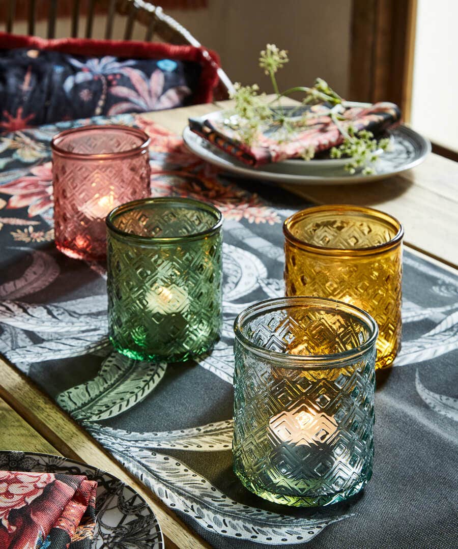 Living Room | Bedroom | Endless Sunsets | Home Accessories | Gifts | Home | Home | Home | Home | Women's Joe Browns Pack Of 4 Recycled Glass Tealight Holders Multi