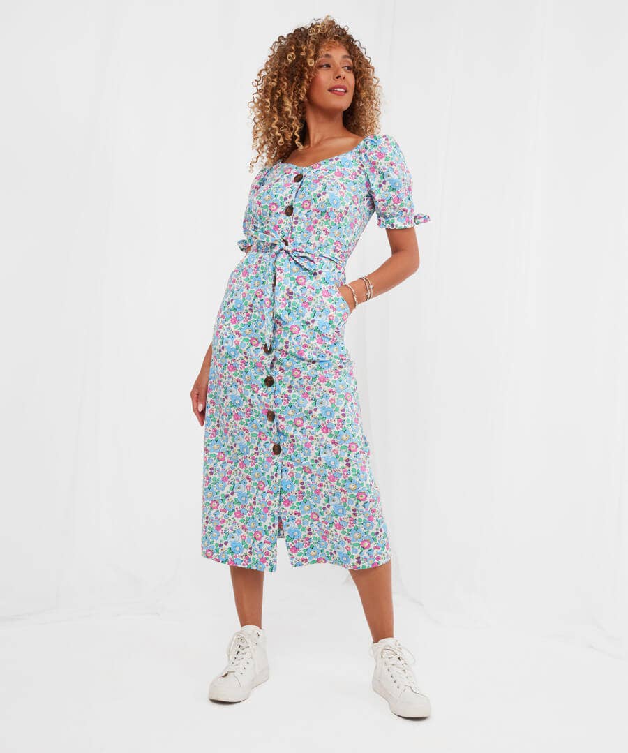 Sale Dresses | Women's Joe Browns Penny Button Through Dress Multi