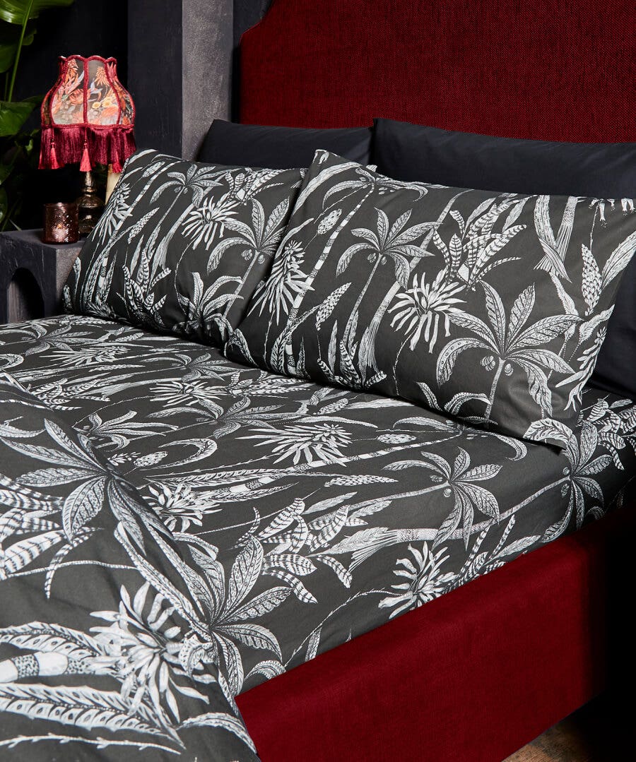 Bedroom | Endless Sunsets | Floral Décor | Bedding | Sale Bedding | Home | Home | Home | Home | Home Joe Browns Perfect Palms Coordinating Bedding Black