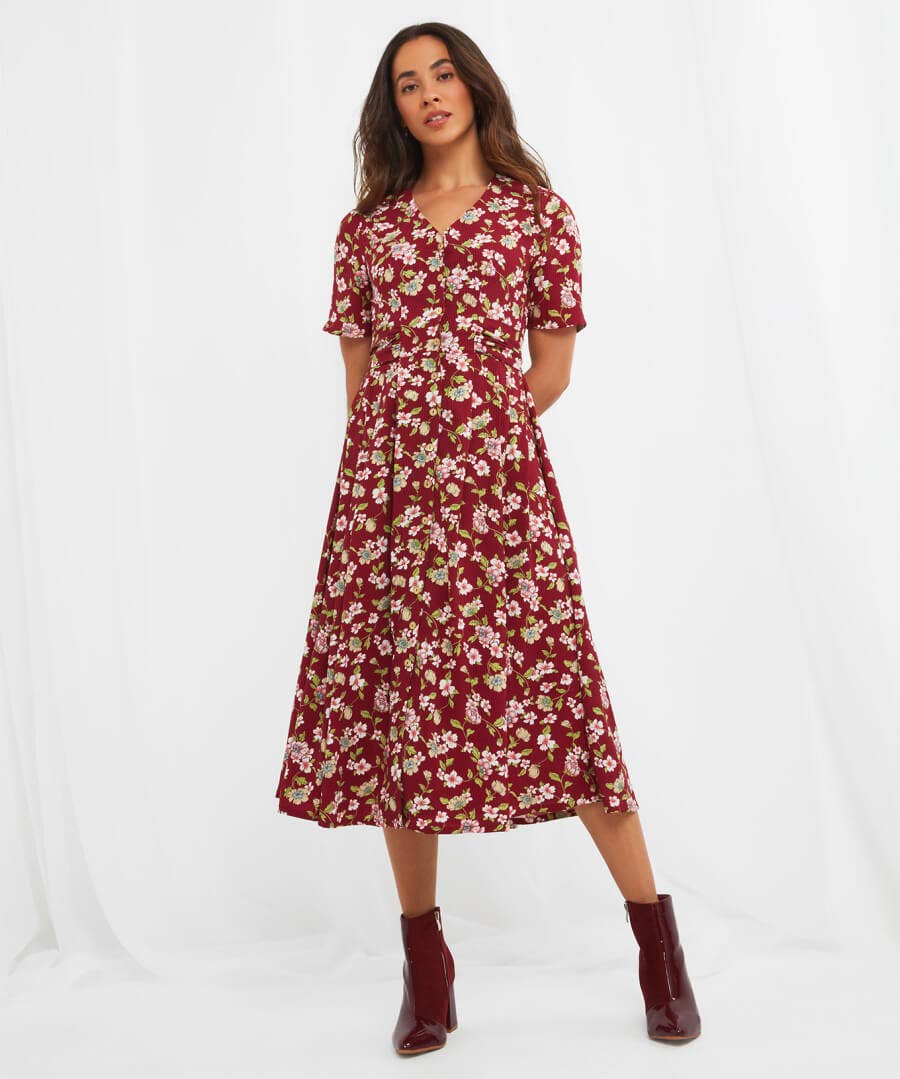 Sale Dresses | Women's Joe Browns Perfectly Pretty Tea Dress Red