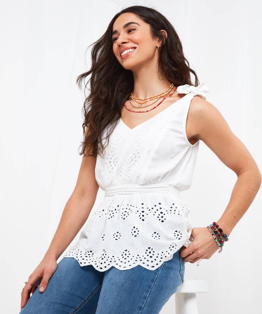 Sale Tops, Tunics & Blouses | Women's Joe Browns Perfectly Pretty Top White