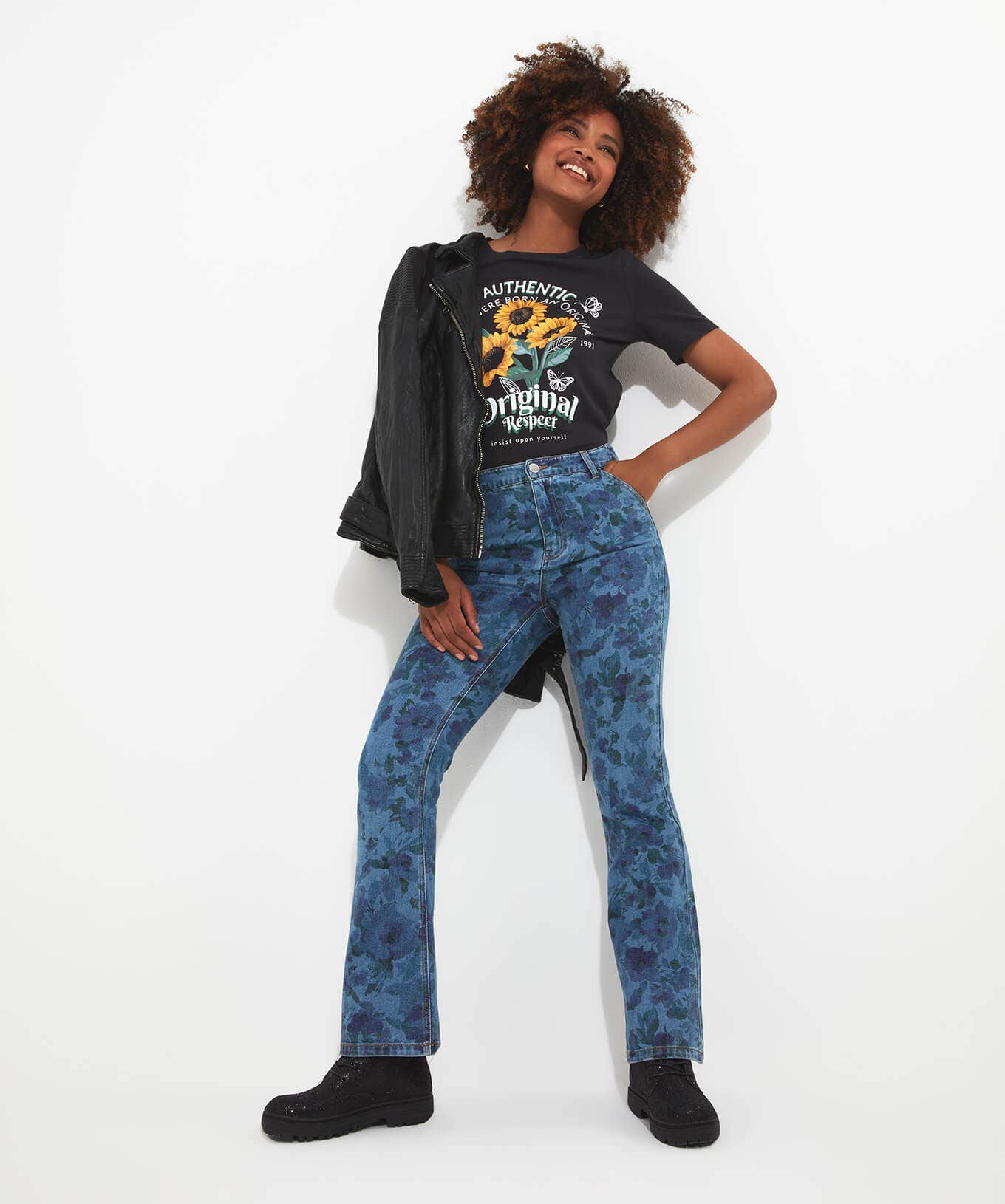 Denim Styles | Jeans & Trousers | Sale Jeans & Trousers | Women's | Women's | Women's Joe Browns Perfectly Printed Jeans Blue