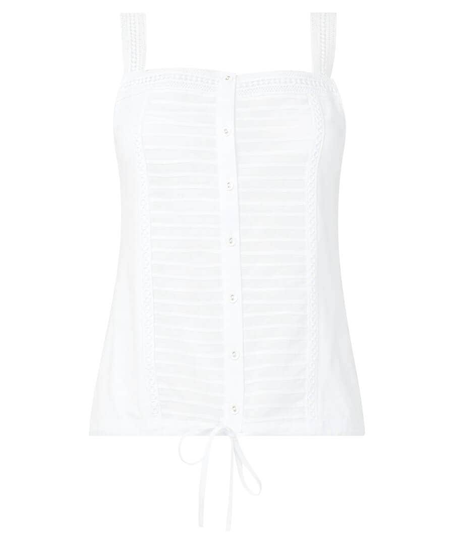 Sale Tops, Tunics & Blouses | Women's Joe Browns Pintuck Camisole Top White / Blue