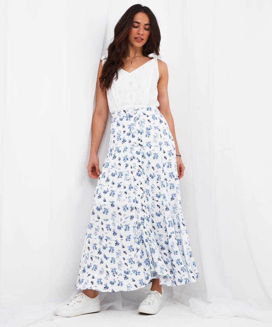 Sale Skirts | Women's Joe Browns Prairie Dreaming Skirt White