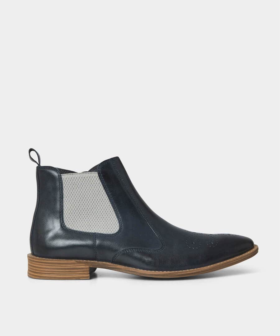 Brogues | Boots | Boots & Shoes | Sale Boots, Shoes & Trainers | Top Picks | Top Picks | Men，s | Men，s Joe Browns Premium Leather Chelsea Boots Shark Blue