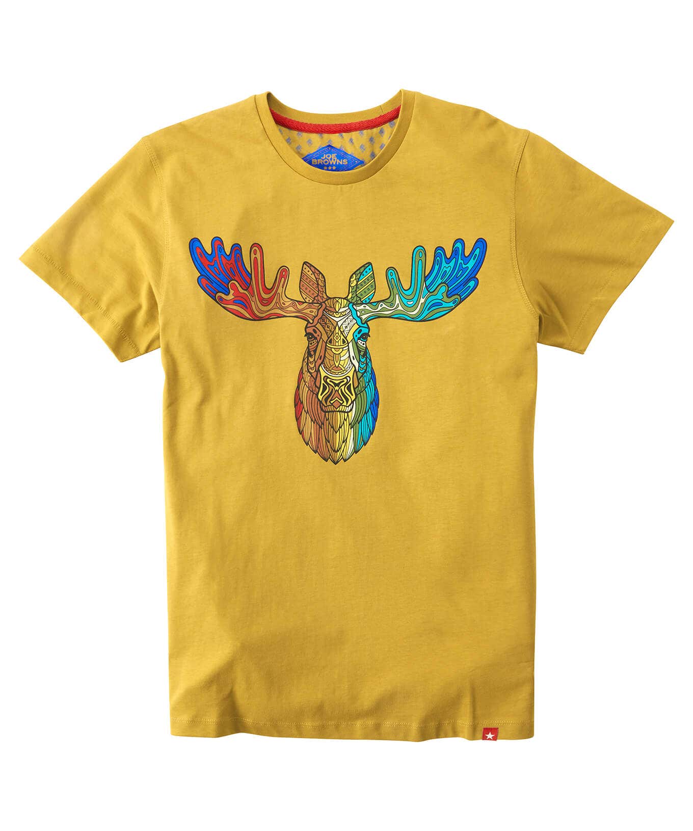 Shop Men's Collection | Graphic T-Shirts | Tops & T-Shirts | Sale Tops & T-Shirts | Top Picks | Top Picks | Men，s | Men，s Joe Browns Rainbow Stag Tee Ochre