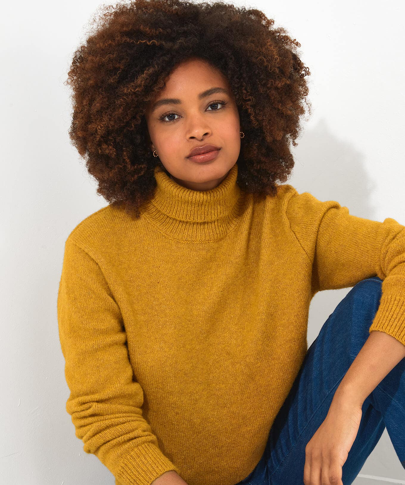 Cardigans & Coatigans | Sale Knitwear & Jumpers | Top Picks | Women's Joe Browns Relaxing Roll Neck Jumper Ochre