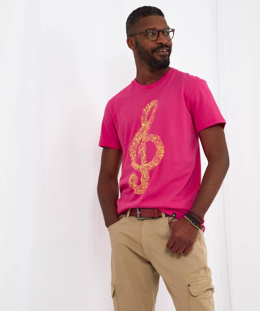 Sale Tops & T-Shirts | Men，s Joe Browns Right Note Tee Pink