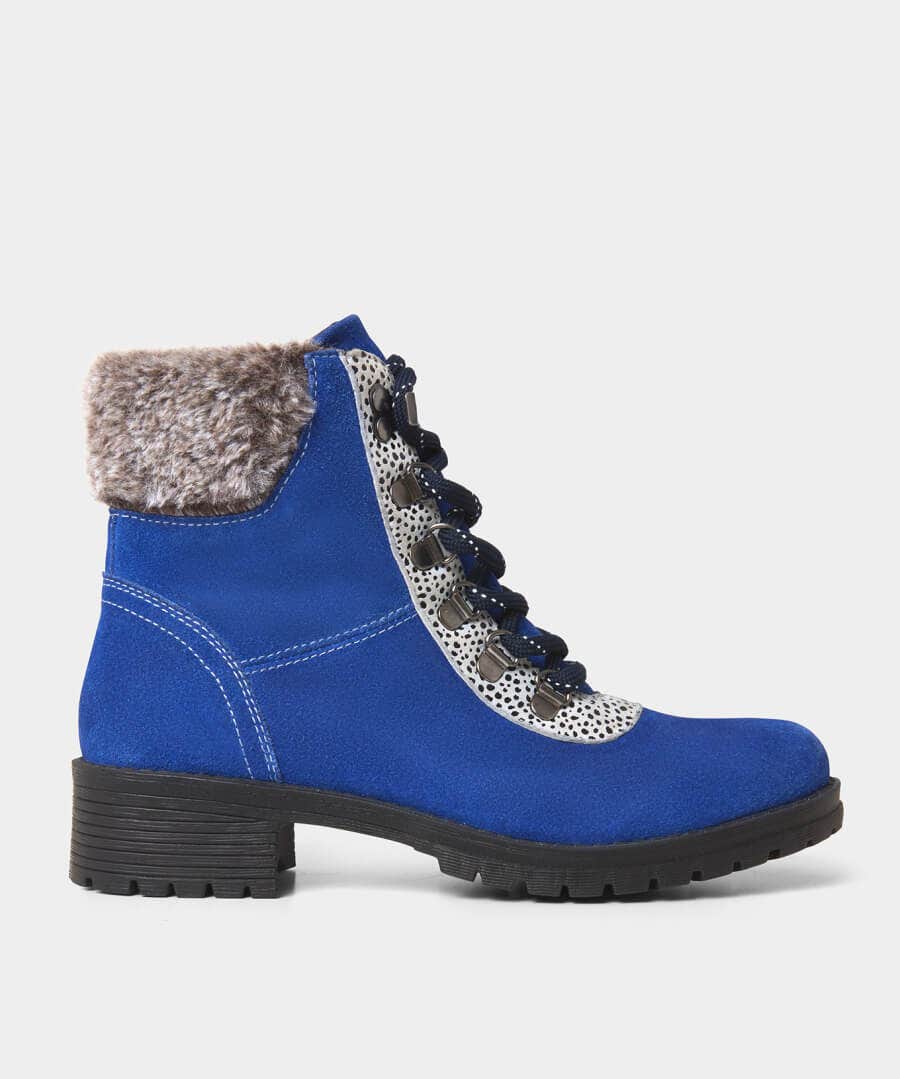 Knee High Boots | Ankle Boots | Gifts | Boots & Shoes | Sale Boots & Shoes | Top Picks | Top Picks | Women's | Women's | Women's Joe Browns Robyn Suede Chunky Boots Cobalt Blue