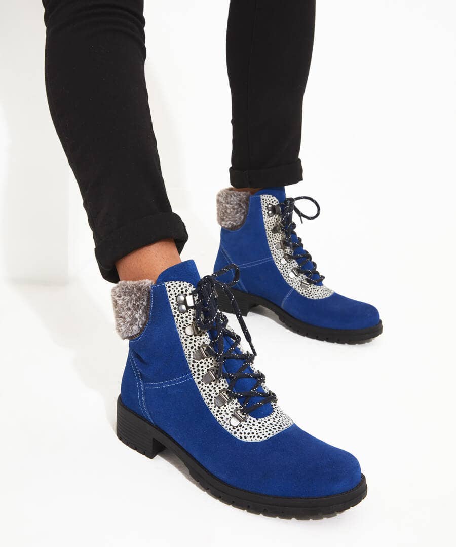 Knee High Boots | Ankle Boots | Gifts | Boots & Shoes | Sale Boots & Shoes | Top Picks | Top Picks | Women's | Women's | Women's Joe Browns Robyn Suede Chunky Boots Cobalt Blue