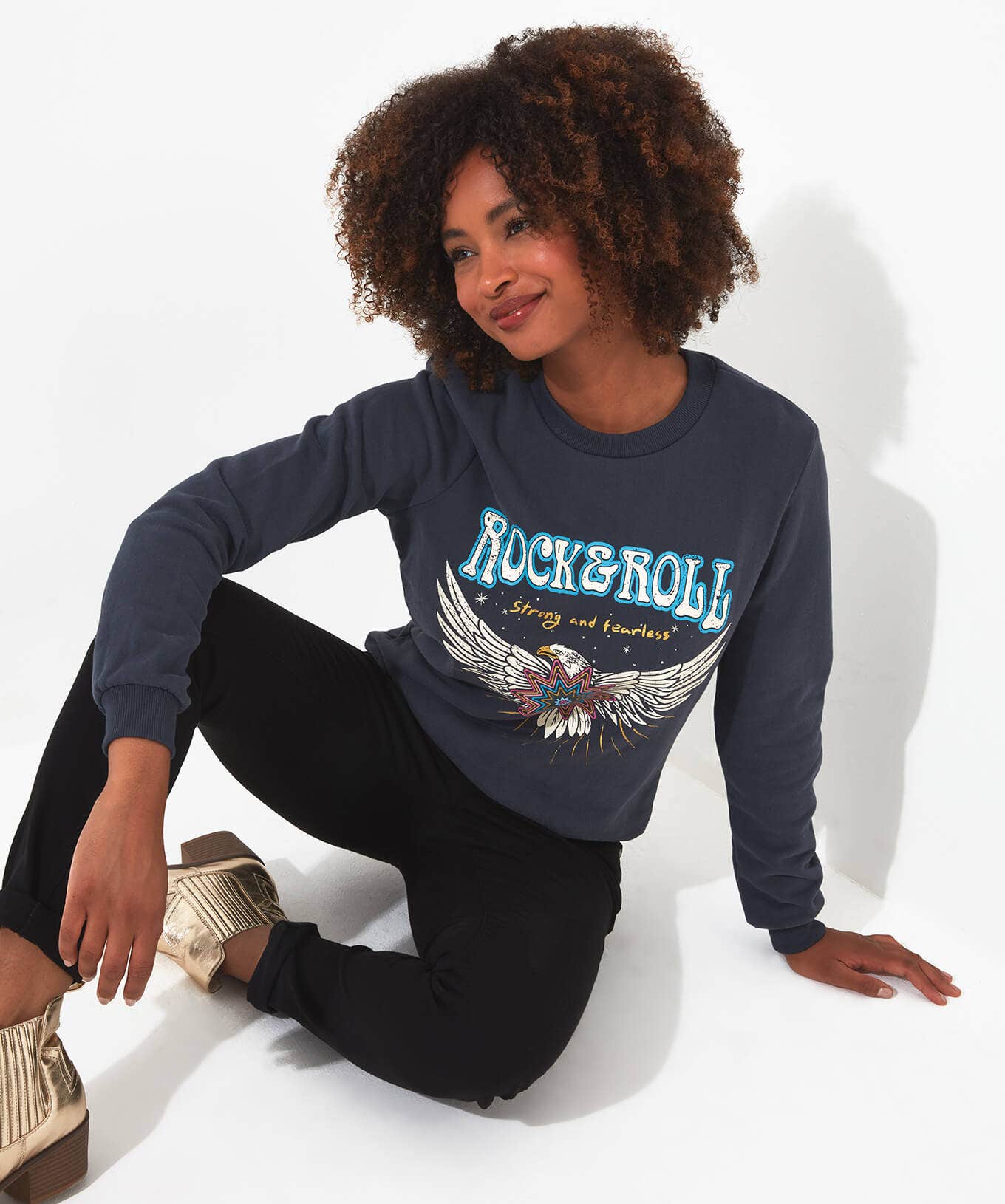 Tops, Tunics & Blouses | Sale Tops, Tunics & Blouses | Women's | Women's Joe Browns Rock & Roll Sweatshirt Grey