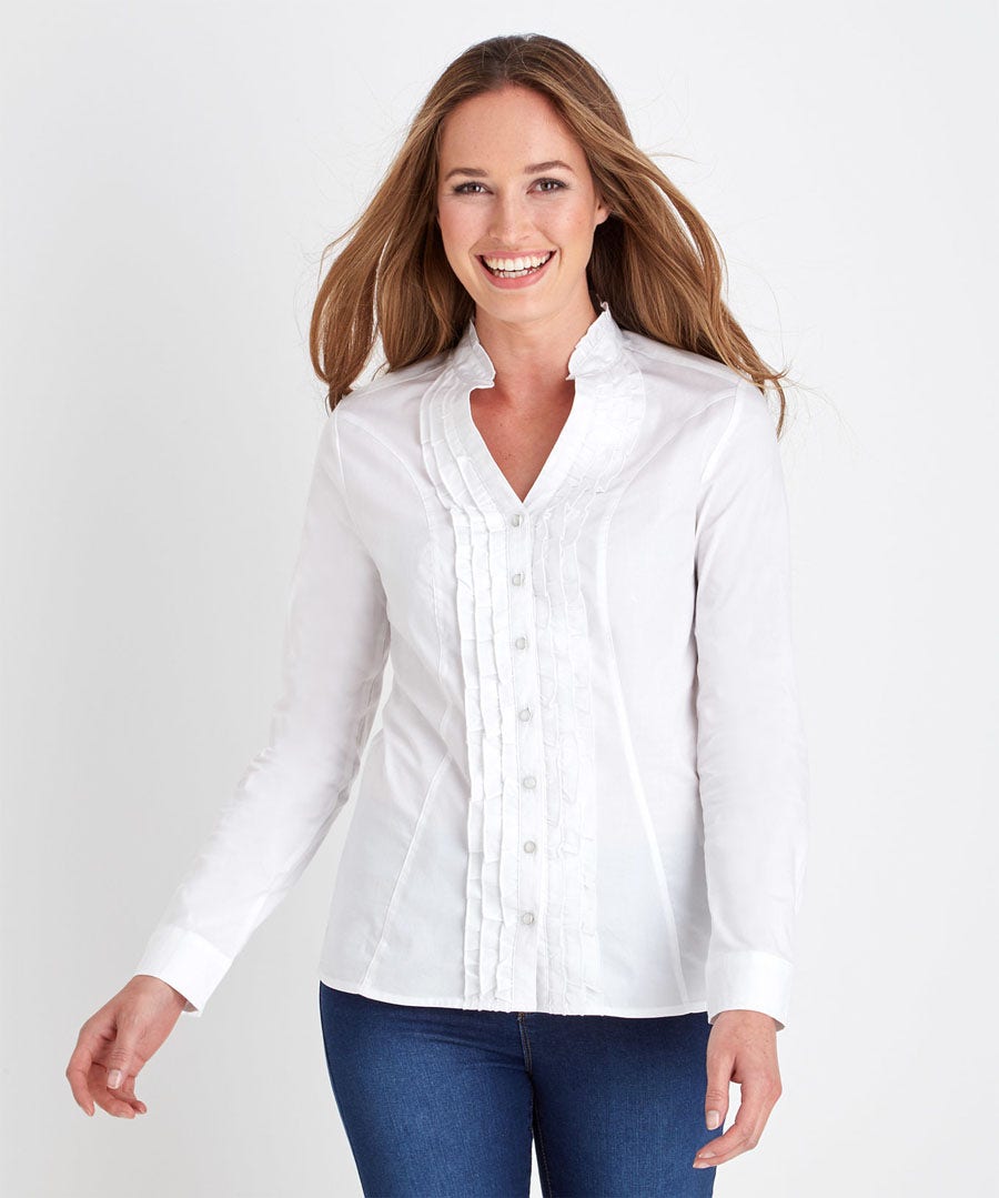 Tops, Tunics & Blouses | Women's Joe Browns Ruffle Blouse White