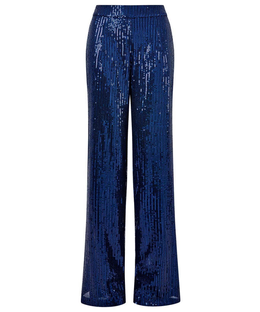 Shop Women's Collection | Occasion Outfits | Jeans & Trousers | Sale Jeans & Trousers | Top Picks | Top Picks | Women's | Women's Joe Browns Sassy Sequin Trousers Blue