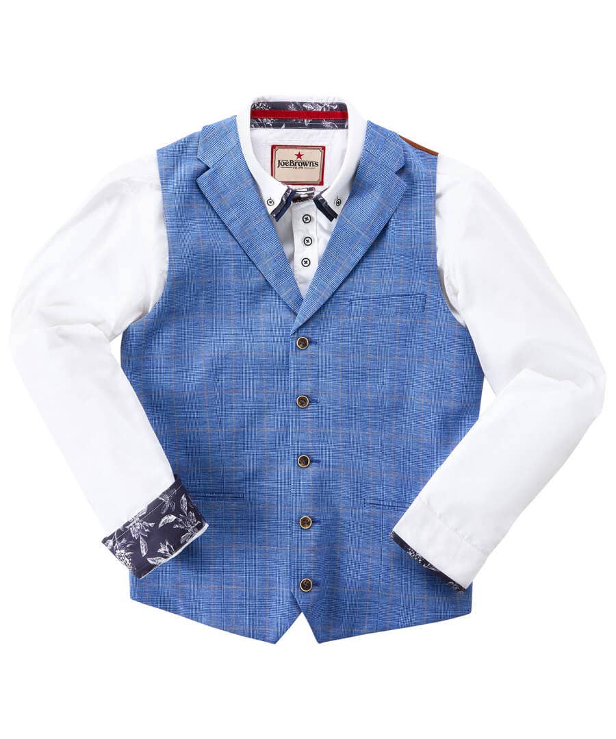 Shop Men's Collection | Waistcoats | Men's Tailoring | Coats & Jackets | Sale Waistcoats | Sale Coats & Jacket | Top Picks | Men，s | Top Picks | Men，s | Men，s | Men，s Joe Browns Sensational Check Waistcoat Blue