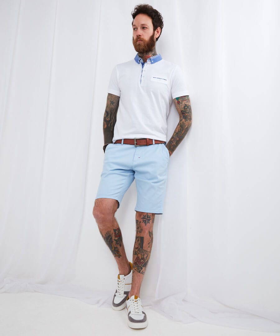 Jeans & Trousers | Men，s Joe Browns Sensational Summer Shorts Pale Blue