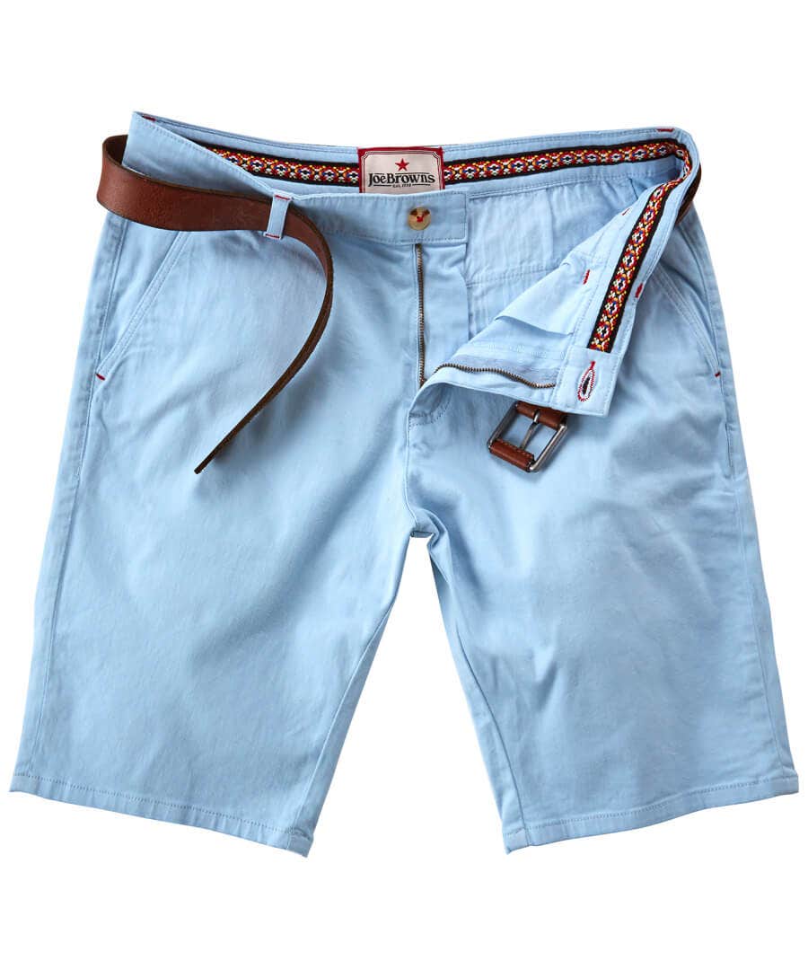 Jeans & Trousers | Men，s Joe Browns Sensational Summer Shorts Pale Blue