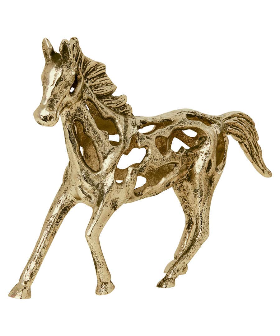 Living Room | Bedroom | Endless Sunsets | Nature Décor | Animal Décor | Home Accessories | Home | Home | Home | Home | Home | Home Joe Browns Set Of 2 Cast Iron Antique Horse Statues Gold