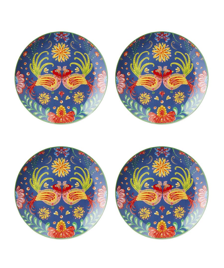 Floral Décor | Nature Décor | Kitchen | Sale Kitchen & Dining | Home | Home | Home | Home Joe Browns Set Of 4 Folk Floral Side Plates Multi