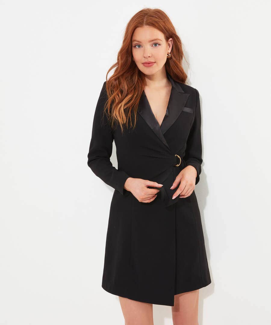 Shop Women's Collection | Party Dresses | Dresses | Sale Dresses | Top Picks | Top Picks | Women's | Women's Joe Browns Sexy Tuxedo Wrap Dress Black