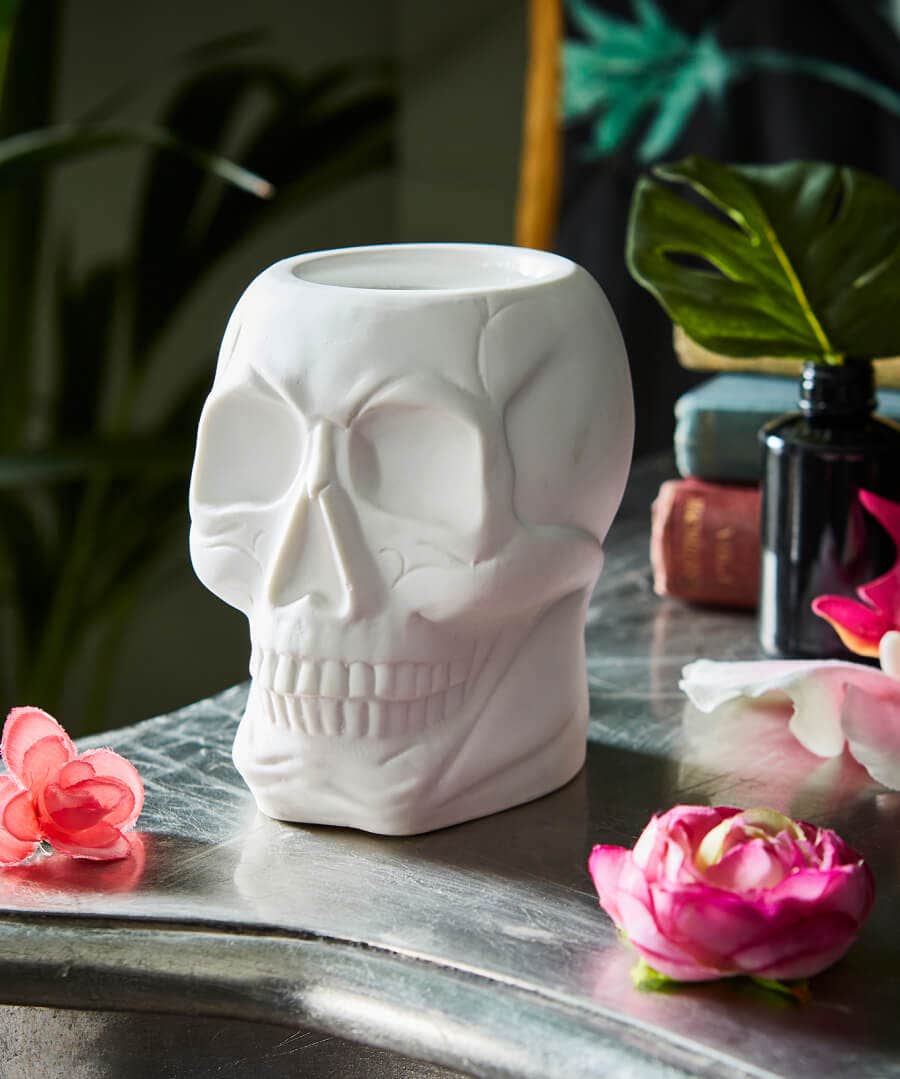 Living Room | Bedroom | Rebel Residence | Lighting & Lamps | Home | Home | Home | Home Joe Browns Skull Electric Wax Melter White