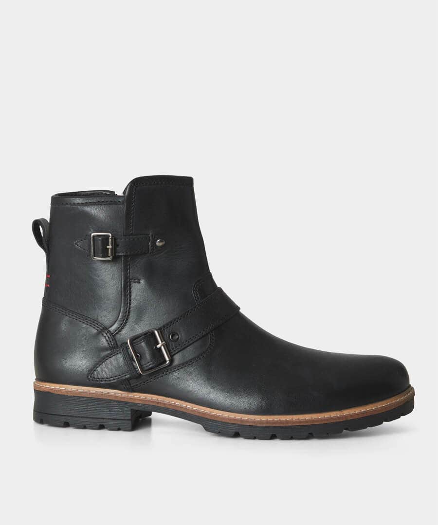 Boots | Men's Partywear | Boots & Shoes | Top Picks | Top Picks | Men，s Joe Browns Snake Pass Leather Biker Boots Black / Tan