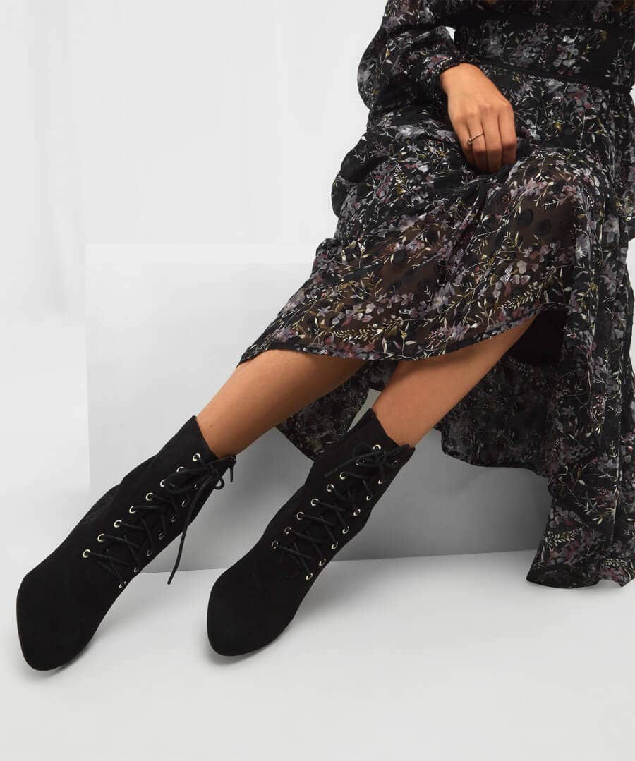 Boots & Shoes | Women's Joe Browns So Enchanting Embroidered Boots Black