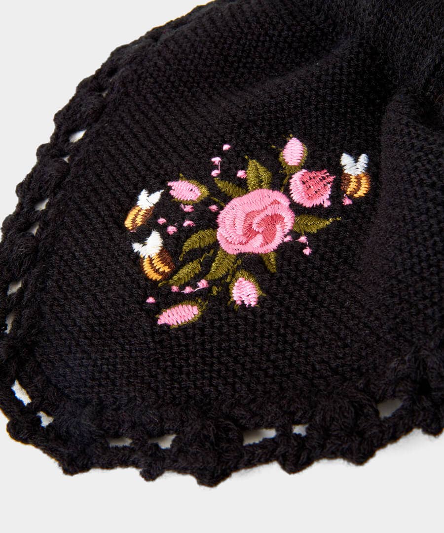 Gifts | Accessories & Jewellery | Sale Accessories & Jewellery | Women's | Women's | Women's Joe Browns So Very Vintage Embroidered Scarf Black Multi