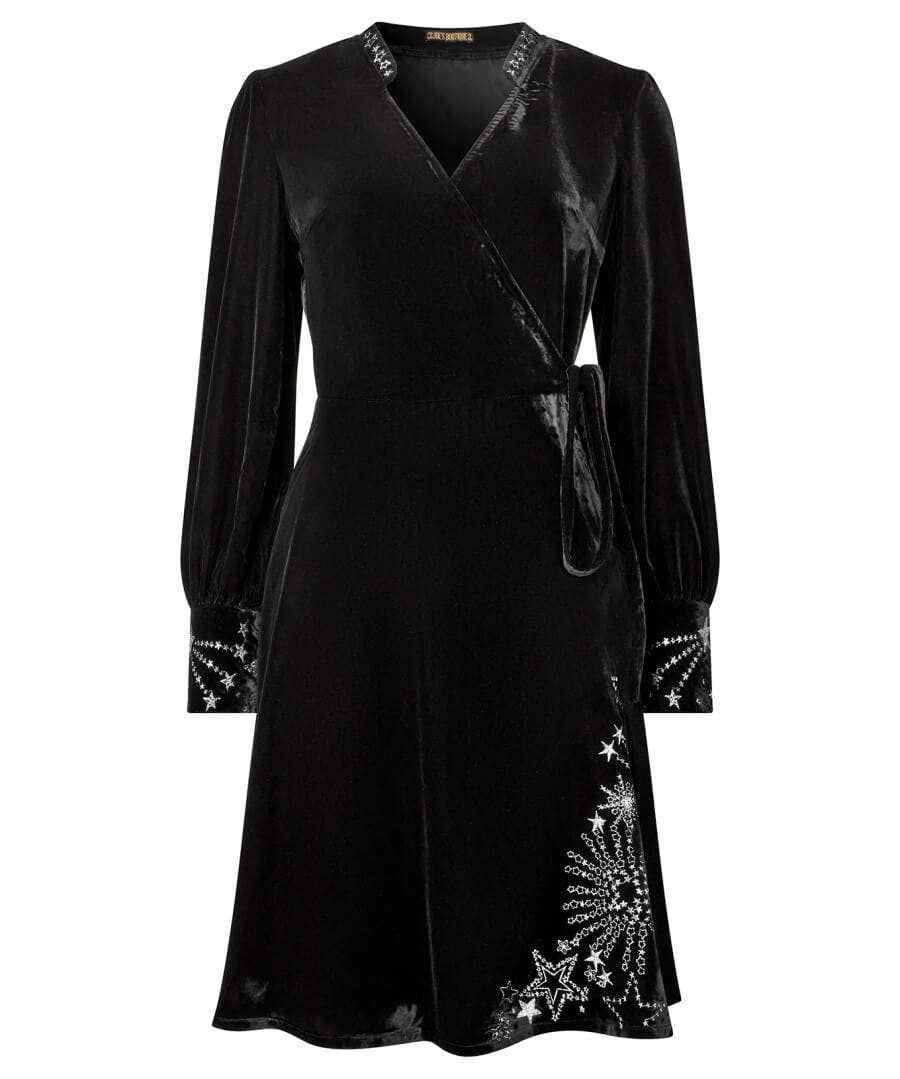 Shop Women's Collection | Velvet & Devor茅 Dresses | Party Dresses | Occasion Outfits | Dresses | Sale Dresses | Top Picks | Top Picks | Top Picks | Top Picks | Women's | Women's Joe Browns Starlight Velvet Dress Black