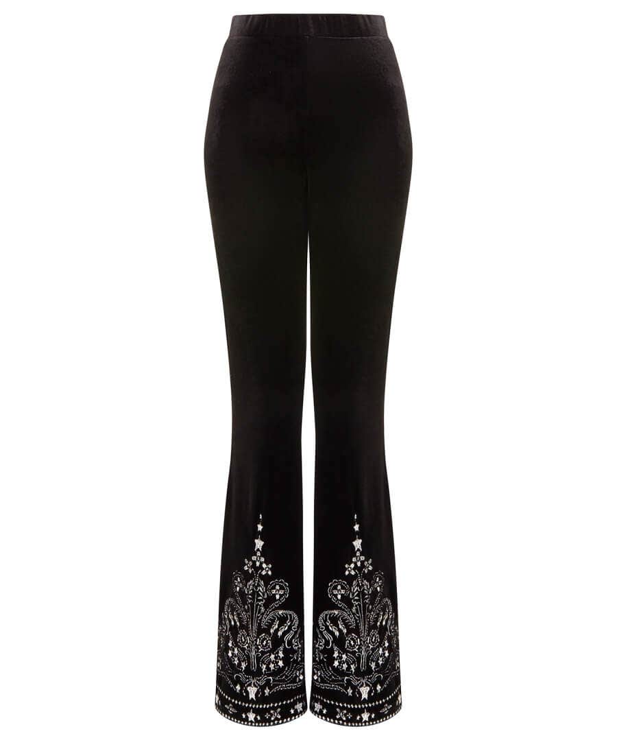 Shop Women's Collection | Occasion Outfits | Jeans & Trousers | Sale Jeans & Trousers | Top Picks | Top Picks | Women's | Women's Joe Browns Starlight Velvet Trousers Black