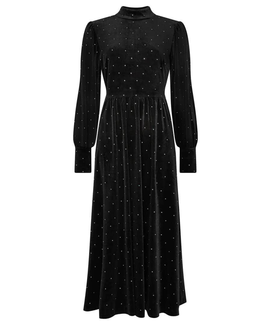 Shop Women's Collection | Velvet & Devor茅 Dresses | Party Dresses | Occasion Outfits | Dresses | Sale Dresses | Top Picks | Top Picks | Top Picks | Top Picks | Women's | Women's Joe Browns Starstruck Velour Dress Black