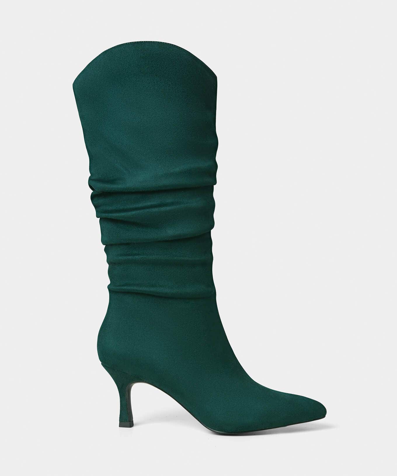 Knee High Boots | Boots & Shoes | Top Picks | Women's Joe Browns Storyville Slouchy Boots Dark Green