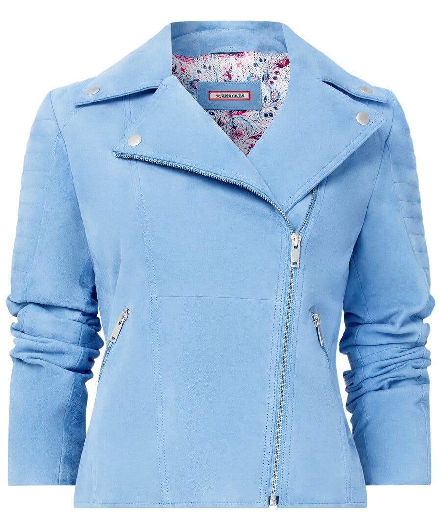 Sale Coats & Jacket | Women's Joe Browns Stunning Suede Jacket Blue