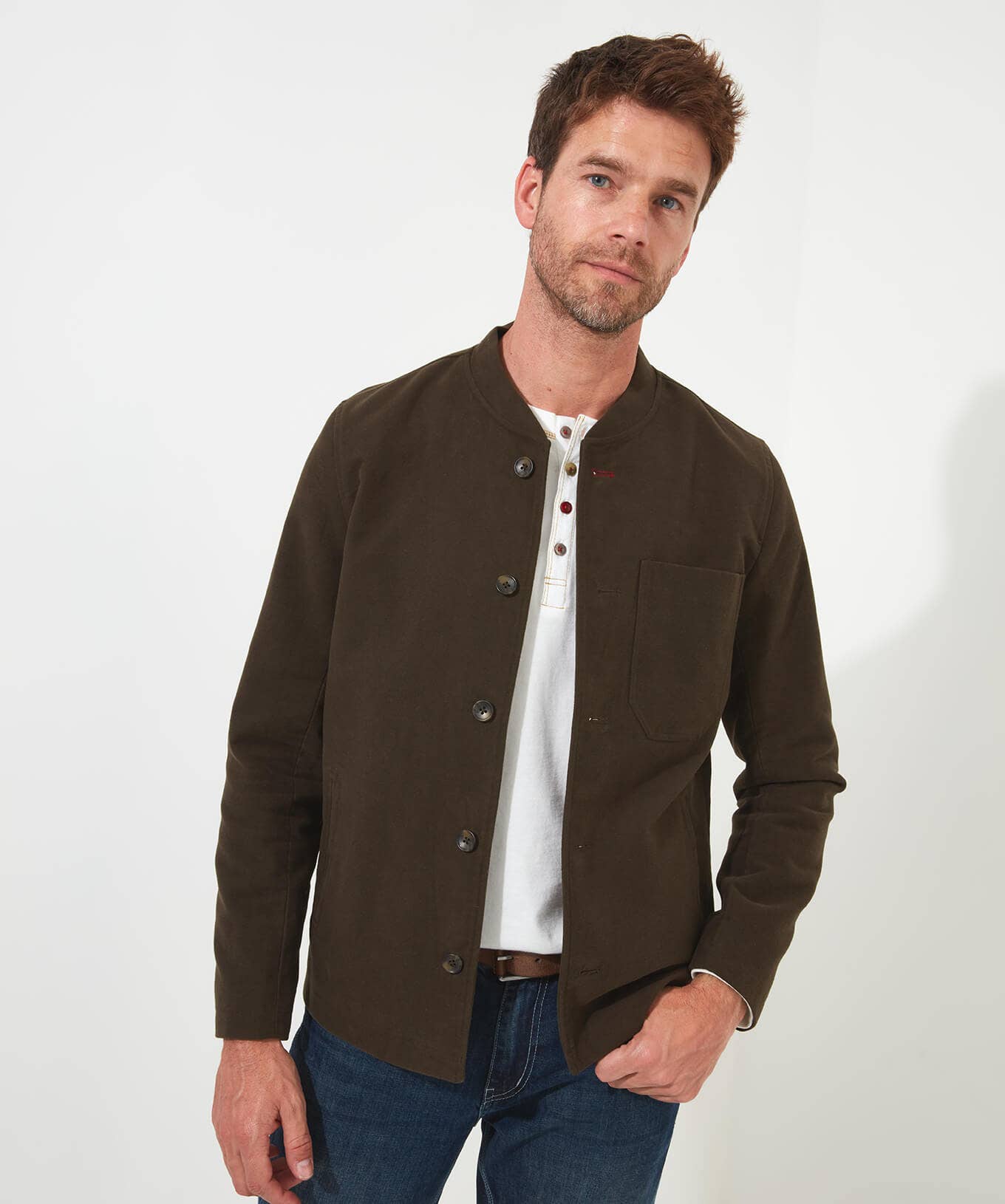 Shop Men's Collection | Coats & Jackets | Top Picks | Men，s Joe Browns Style It Out Bomber Brown