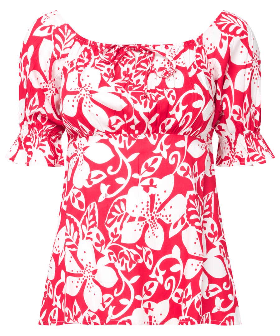 Sale Tops, Tunics & Blouses | Women's Joe Browns Sun Is Shining Printed Top Red