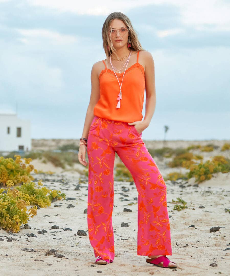 Sale Jeans & Trousers | Women's Joe Browns Sunset Vibes Trousers Pink