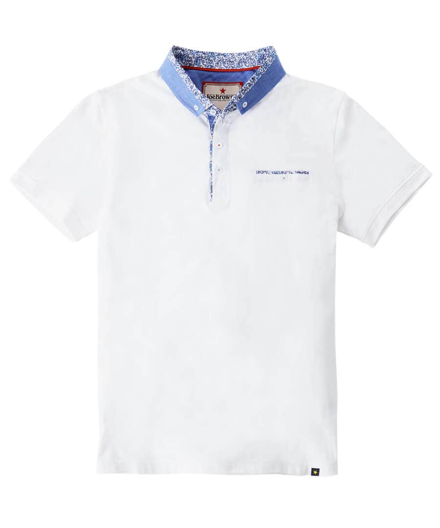 Shop Men's Collection | Plain Tops & T-Shirts | Tops & T-Shirts | Top Picks | Top Picks | Men，s Joe Browns Super Smart Polo White