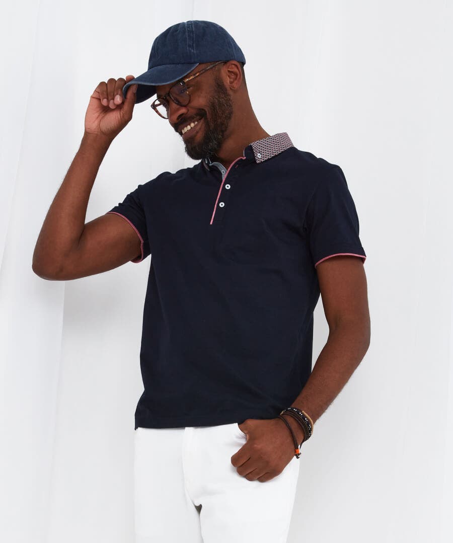 Shop Men's Collection | Plain Tops & T-Shirts | Tops & T-Shirts | Sale Tops & T-Shirts | Top Picks | Top Picks | Men，s | Men，s Joe Browns Superb Smart Polo Navy