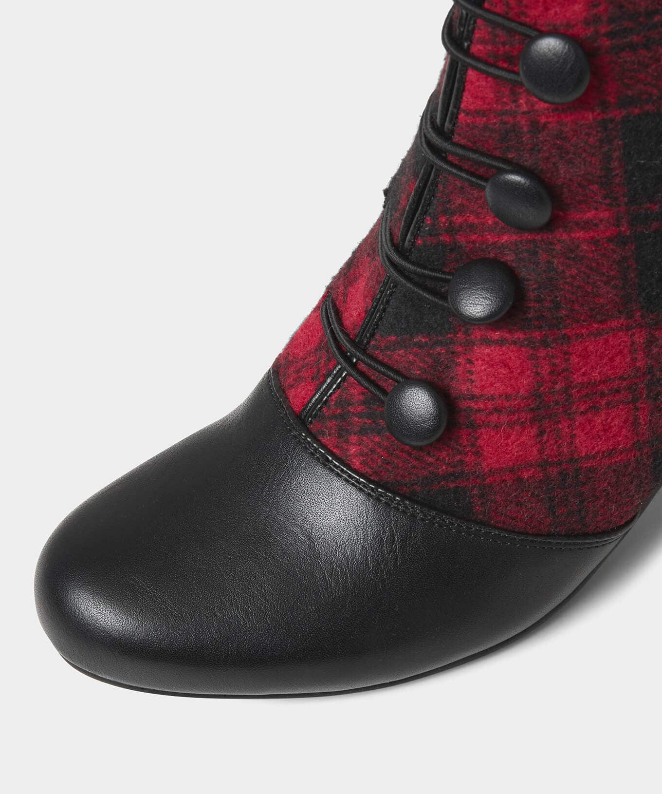 Ankle Boots | Boots & Shoes | Sale Boots & Shoes | Top Picks | Women's | Women's Joe Browns Tell Me All Vintage Style Boots Black/Red