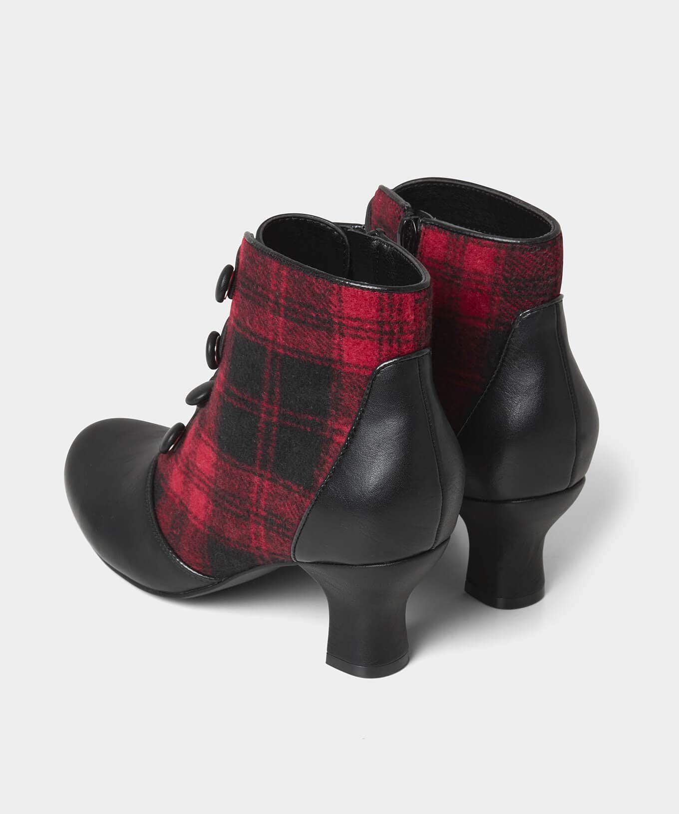 Ankle Boots | Boots & Shoes | Sale Boots & Shoes | Top Picks | Women's | Women's Joe Browns Tell Me All Vintage Style Boots Black/Red