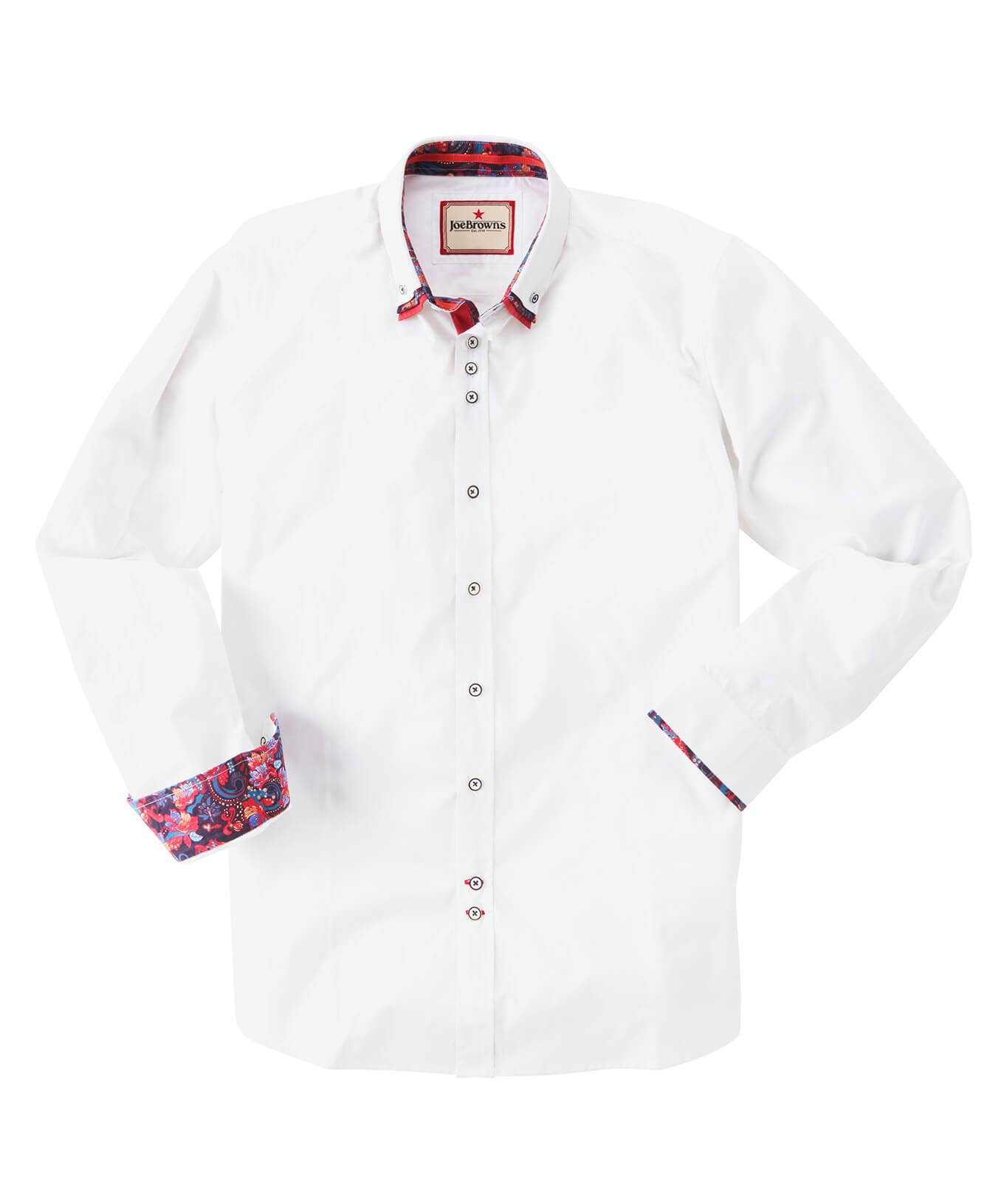 Shop Men's Collection | Work Shirts | Men's Tailoring | Shirts | Sale Shirts | Top Picks | Top Picks | Top Picks | Men，s | Men，s Joe Browns Terrific Triple Collar Shirt White