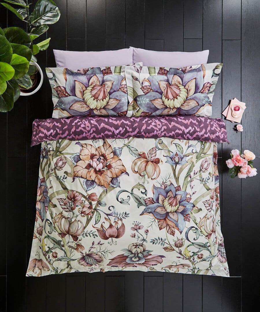 Bedroom | Nouveau Reflections | Floral Décor | Nature Décor | Bedding | Home | Home | Home | Home | Home Joe Browns Tranquil Trails Reversible Bed Set Cream