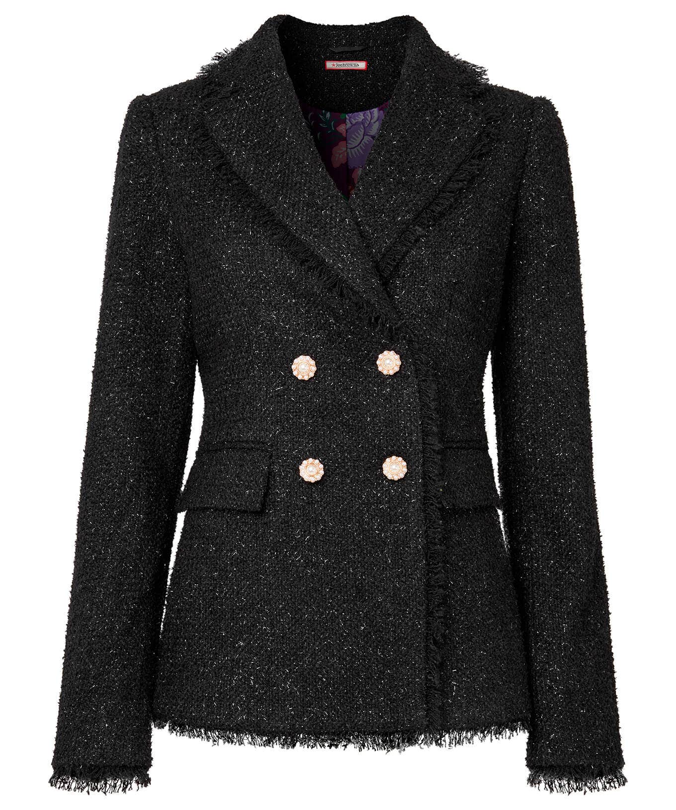 Coats & Jackets | Shop Blazers | Sale Coats & Jacket | Women's | Women's | Women's Joe Browns Tremendously Tweed Blazer Black