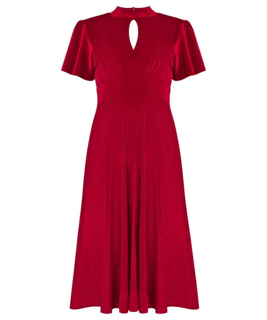 Shop Women's Collection | Velvet & Devor茅 Dresses | Midi Dresses | Party Dresses | Occasion Outfits | Dresses | Sale Dresses | Top Picks | Top Picks | Top Picks | Top Picks | Top Picks | Women's | Women's Joe Browns Valencia Velour Dress Red