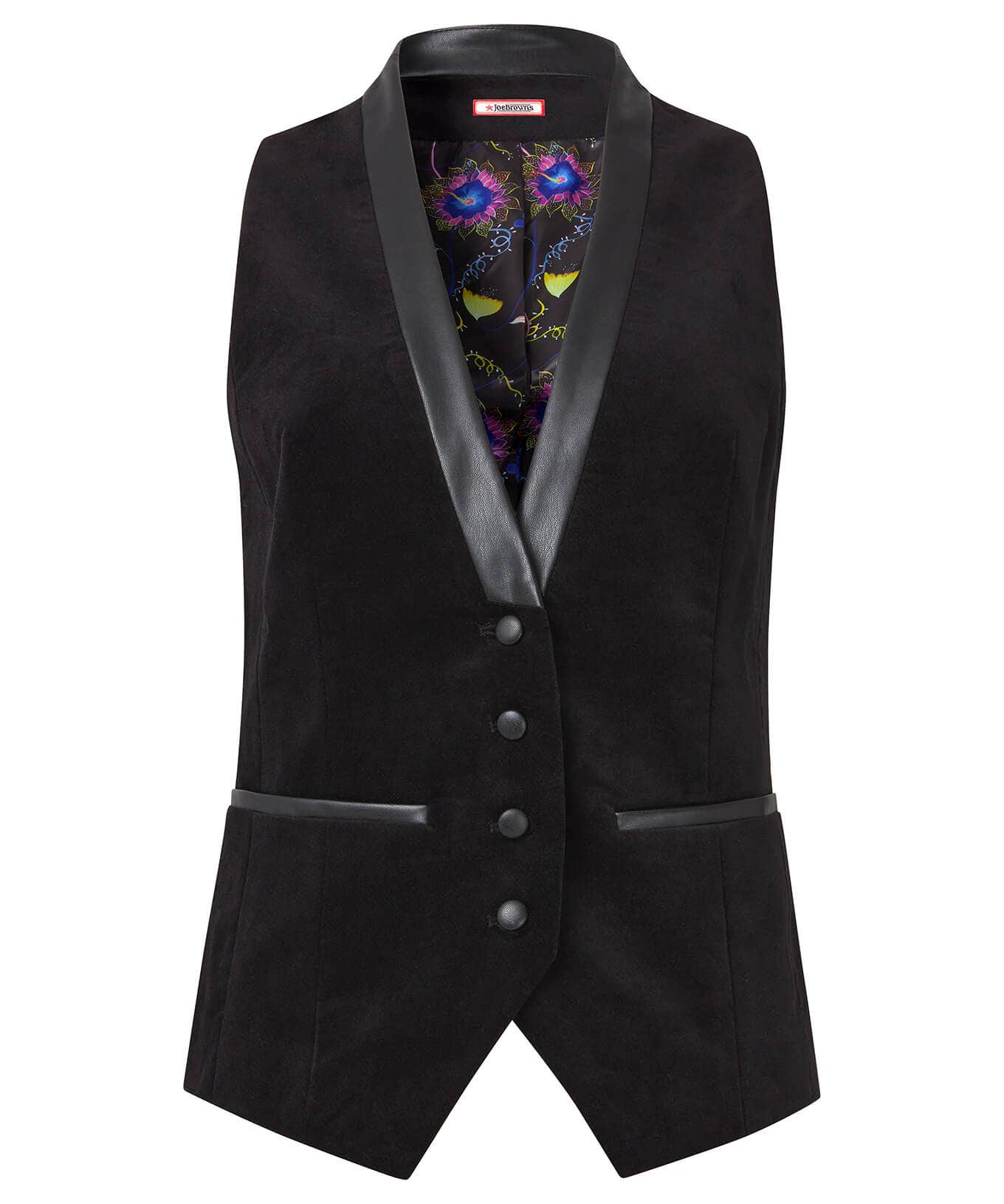 Waistcoats | Coats & Jackets | Women's | Women's Joe Browns Very Velvet Waistcoat Black