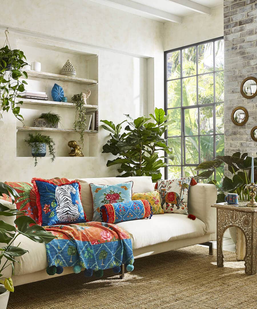 Bedroom | Floral Décor | Nature Décor | Cushions & Throws | Home | Home | Home | Home Joe Browns Vintage Floral Reversible Cushion Multi