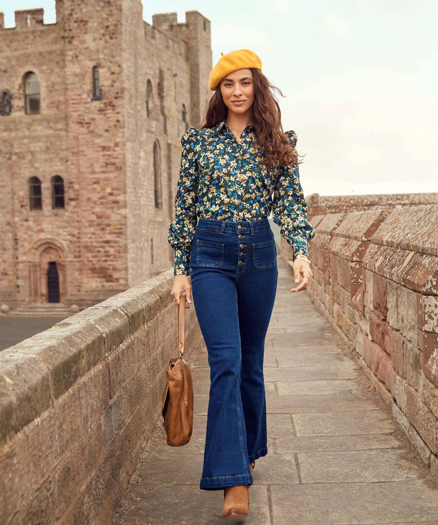 Denim Styles | Jeans & Trousers | Sale Jeans & Trousers | Women's | Women's | Women's Joe Browns Vintage Valerie Flared Jeans Indigo