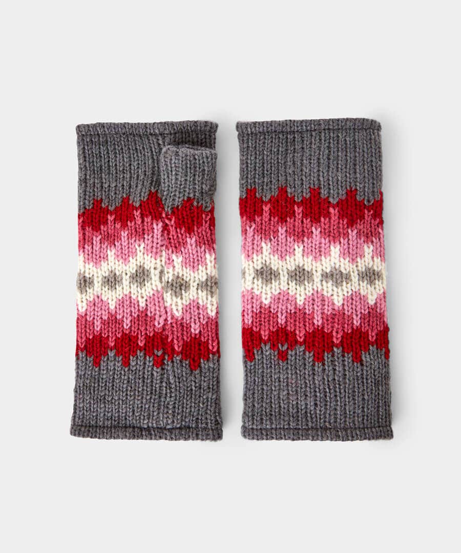 Gifts | Accessories & Jewellery | Sale Accessories & Jewellery | Women's | Women's | Women's Joe Browns Warm And Cosy Fingerless Mitts Pink Multi