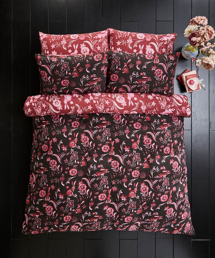 Bedroom | Nouveau Reflections | Floral Décor | Nature Décor | Bedding | Sale Bedding | Home | Home | Home | Home | Home | Home Joe Browns Woodland Brushed Cotton Reversible Bed Set Pink