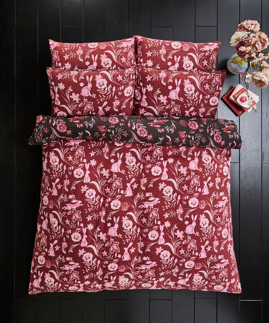 Bedroom | Nouveau Reflections | Floral Décor | Nature Décor | Bedding | Sale Bedding | Home | Home | Home | Home | Home | Home Joe Browns Woodland Brushed Cotton Reversible Bed Set Pink